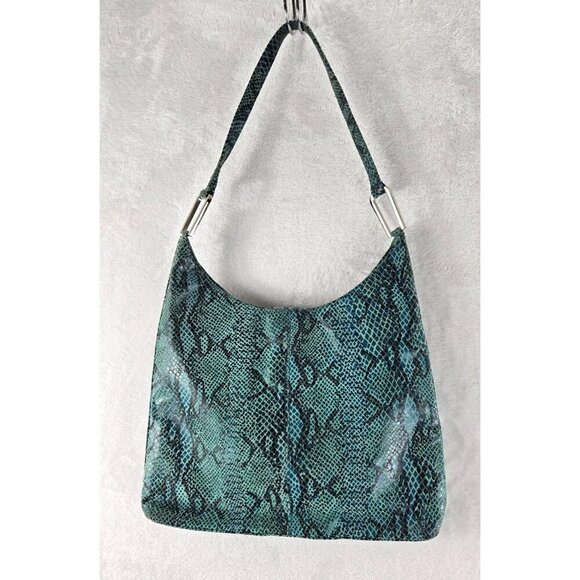 Crossbody Tote Faux Teal Snakeskin by I.N.C International Concepts Medium Size - Picture 7 of 15